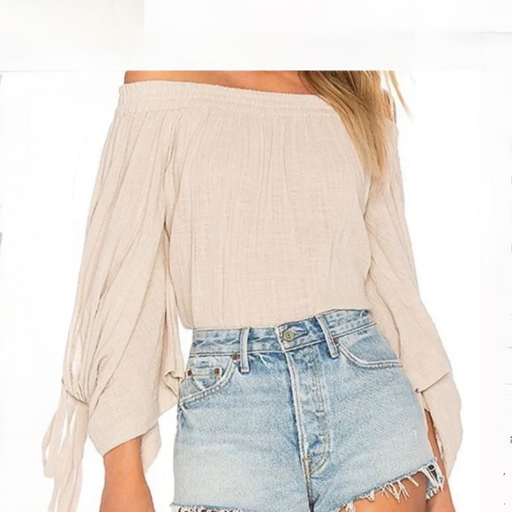 MISA Los Angeles Adeli Off the Shoulder Boho top